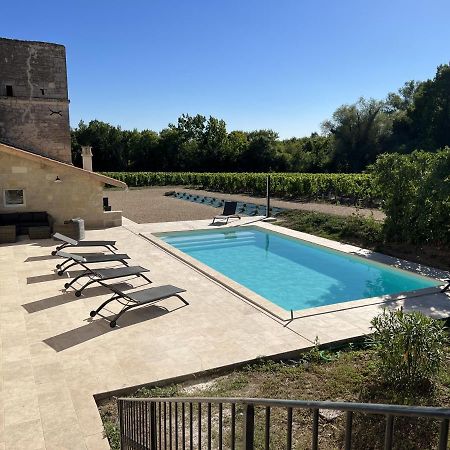 Saint-Sulpice-de-Faleyrens Gite Avec Piscine, Chateau De Lescours, St-Emilion מראה חיצוני תמונה