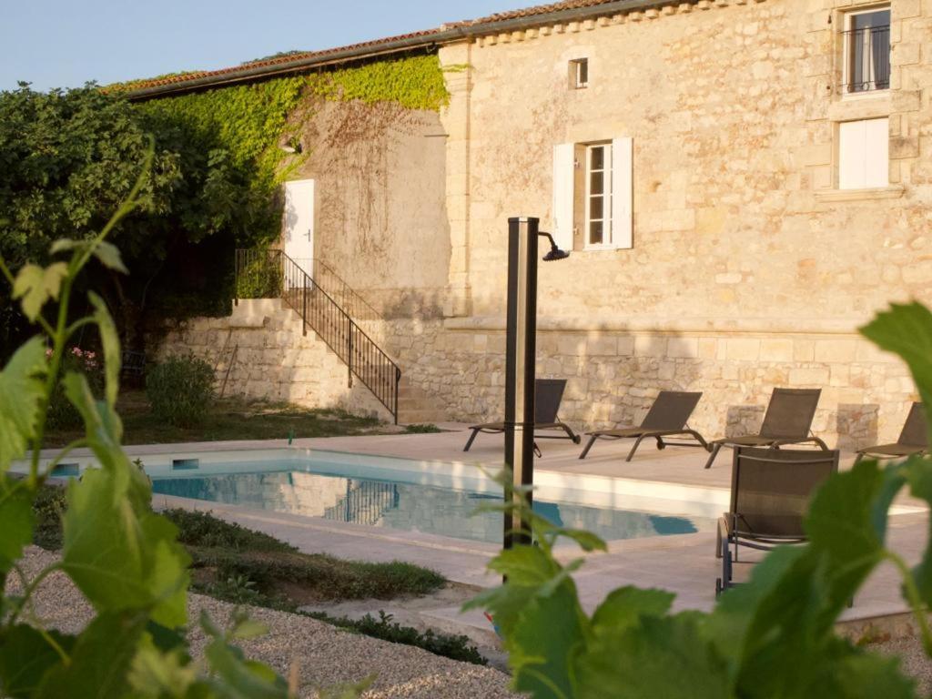 Saint-Sulpice-de-Faleyrens Gite Avec Piscine, Chateau De Lescours, St-Emilion מראה חיצוני תמונה